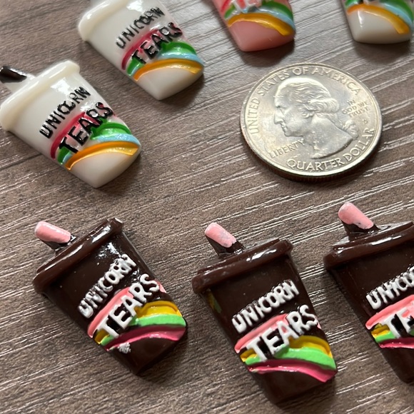 Unicorn drink charms - Picture 3 of 6